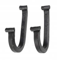 Hand Forged Muzzleloader Hook, Pair